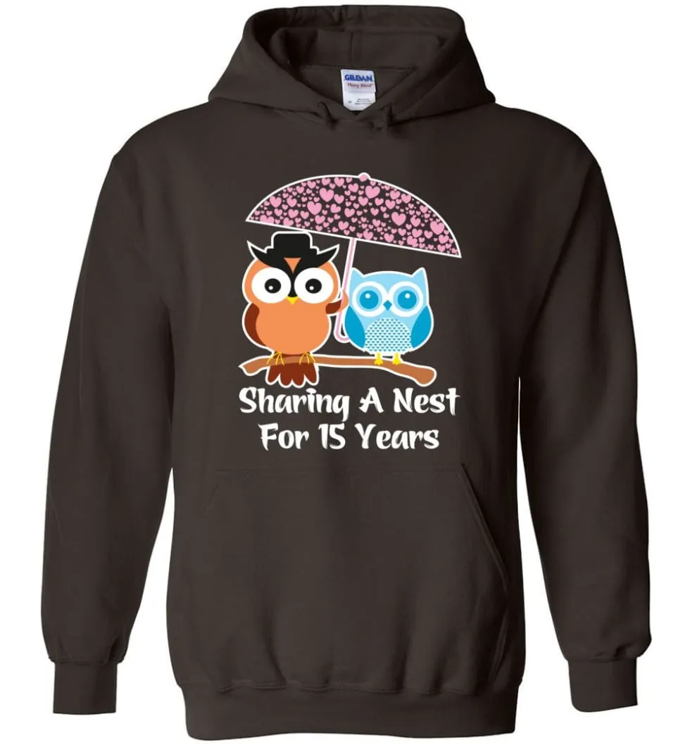 15 Years Wedding Anniversary Gifts Valentine's Day Hoodie