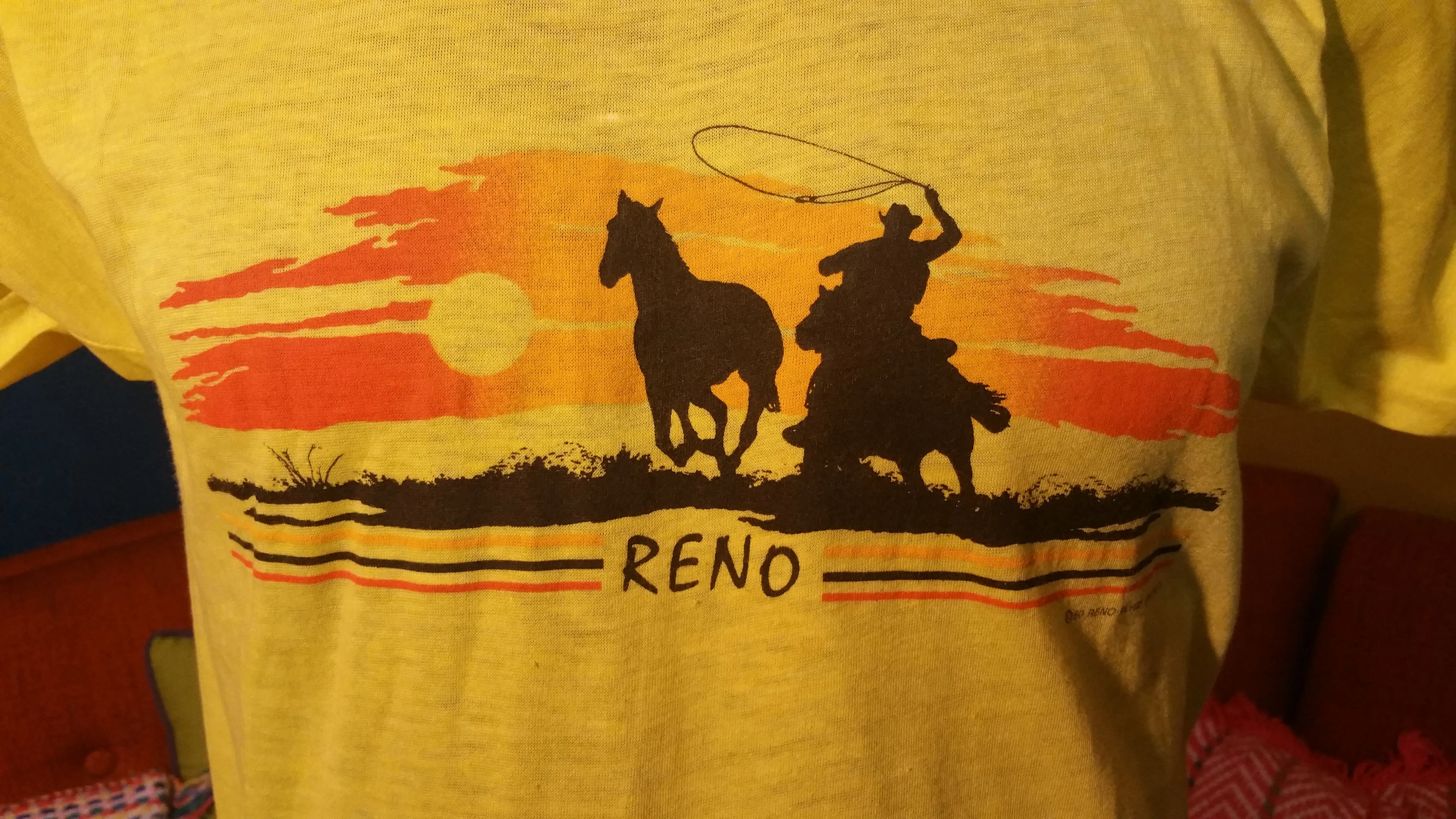 1980 Reno Range Horse T-Shirt Vintage NWOT New, Never Worn. Made in USA.