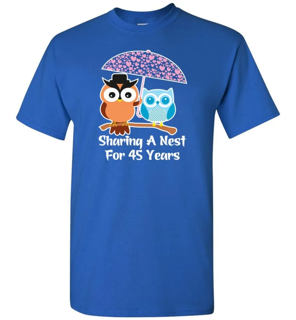 45 Years Wedding Anniversary Gifts Valentine's Day T-shirt