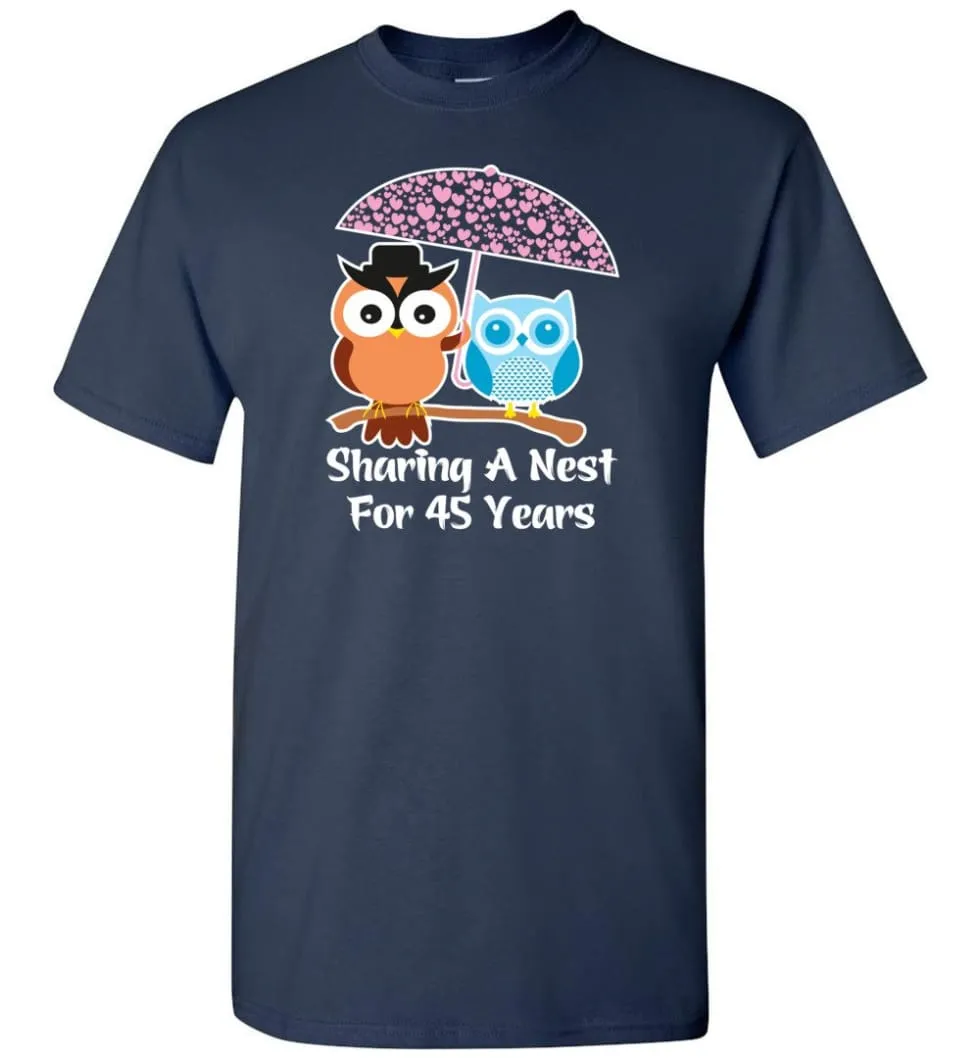 45 Years Wedding Anniversary Gifts Valentine's Day T-shirt