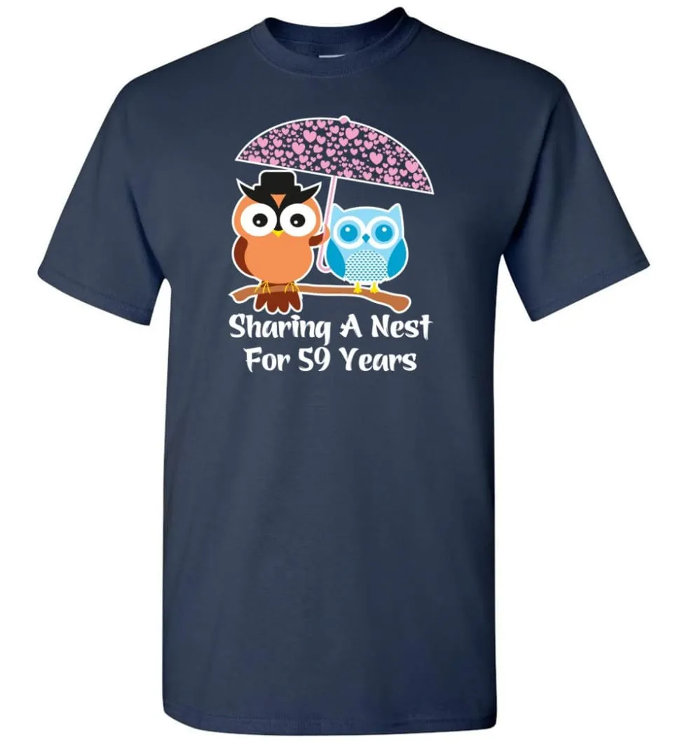 59 Years Wedding Anniversary Gifts Valentine's Day T-shirt