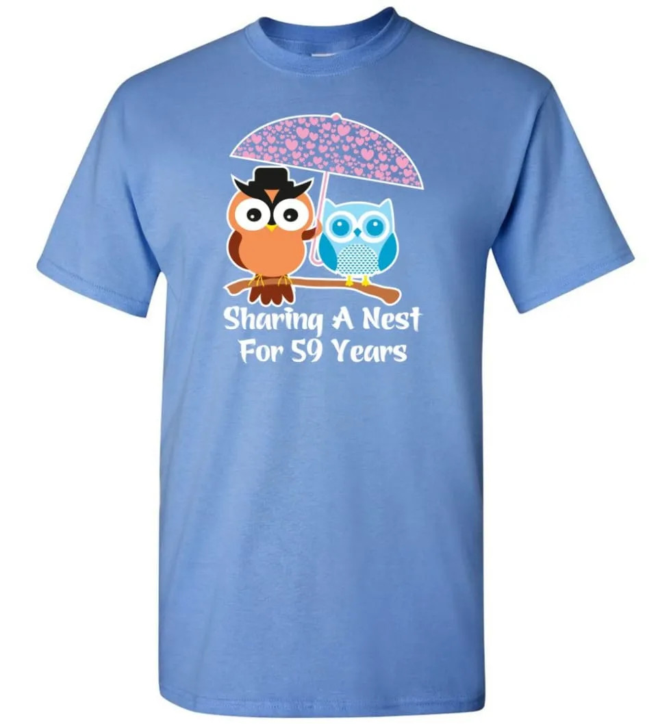 59 Years Wedding Anniversary Gifts Valentine's Day T-shirt