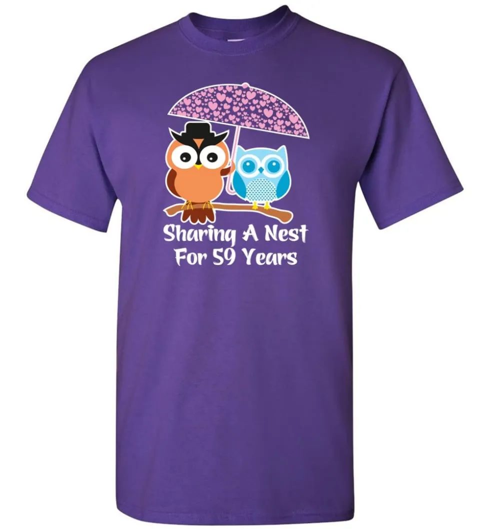 59 Years Wedding Anniversary Gifts Valentine's Day T-shirt