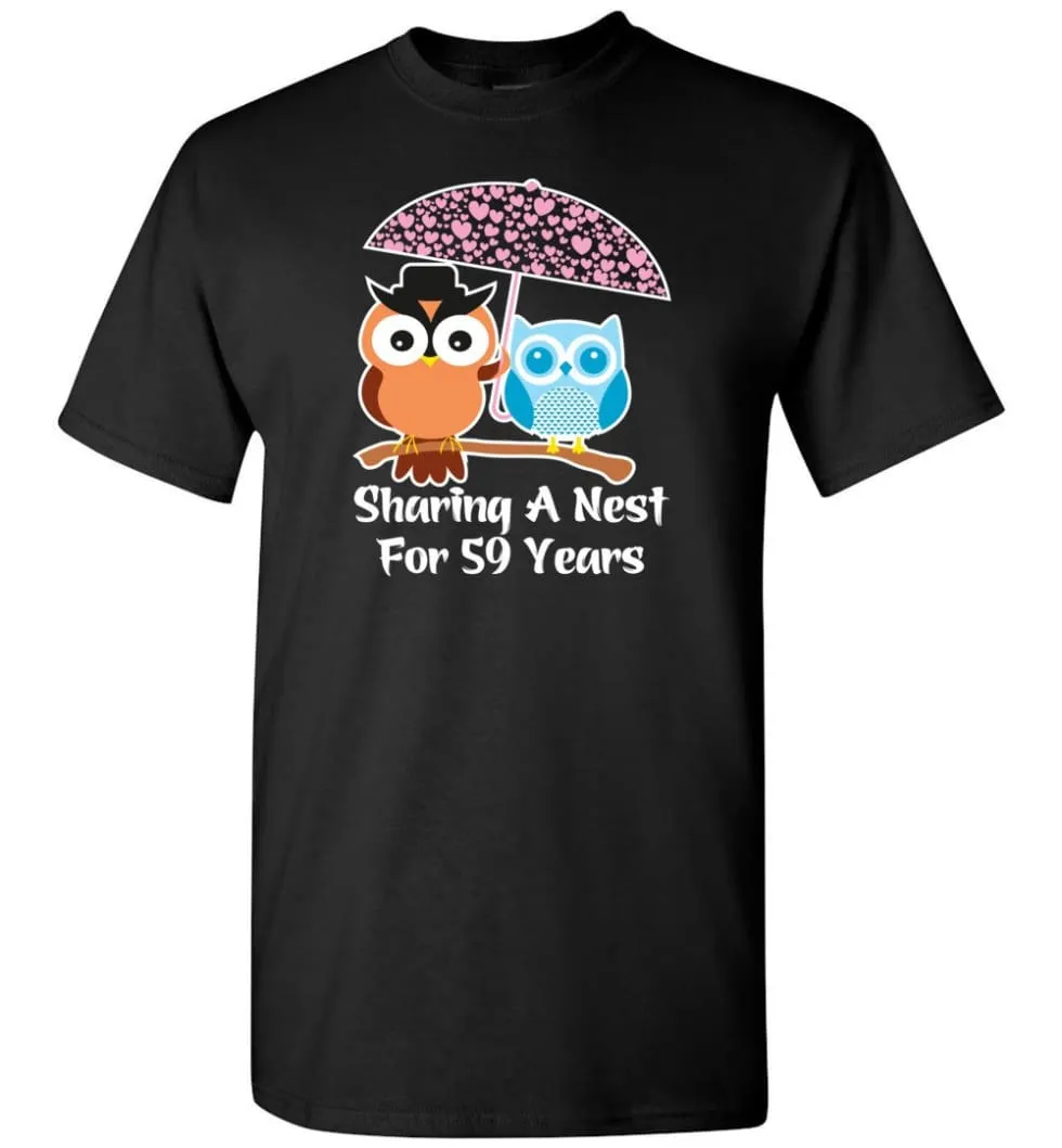 59 Years Wedding Anniversary Gifts Valentine's Day T-shirt