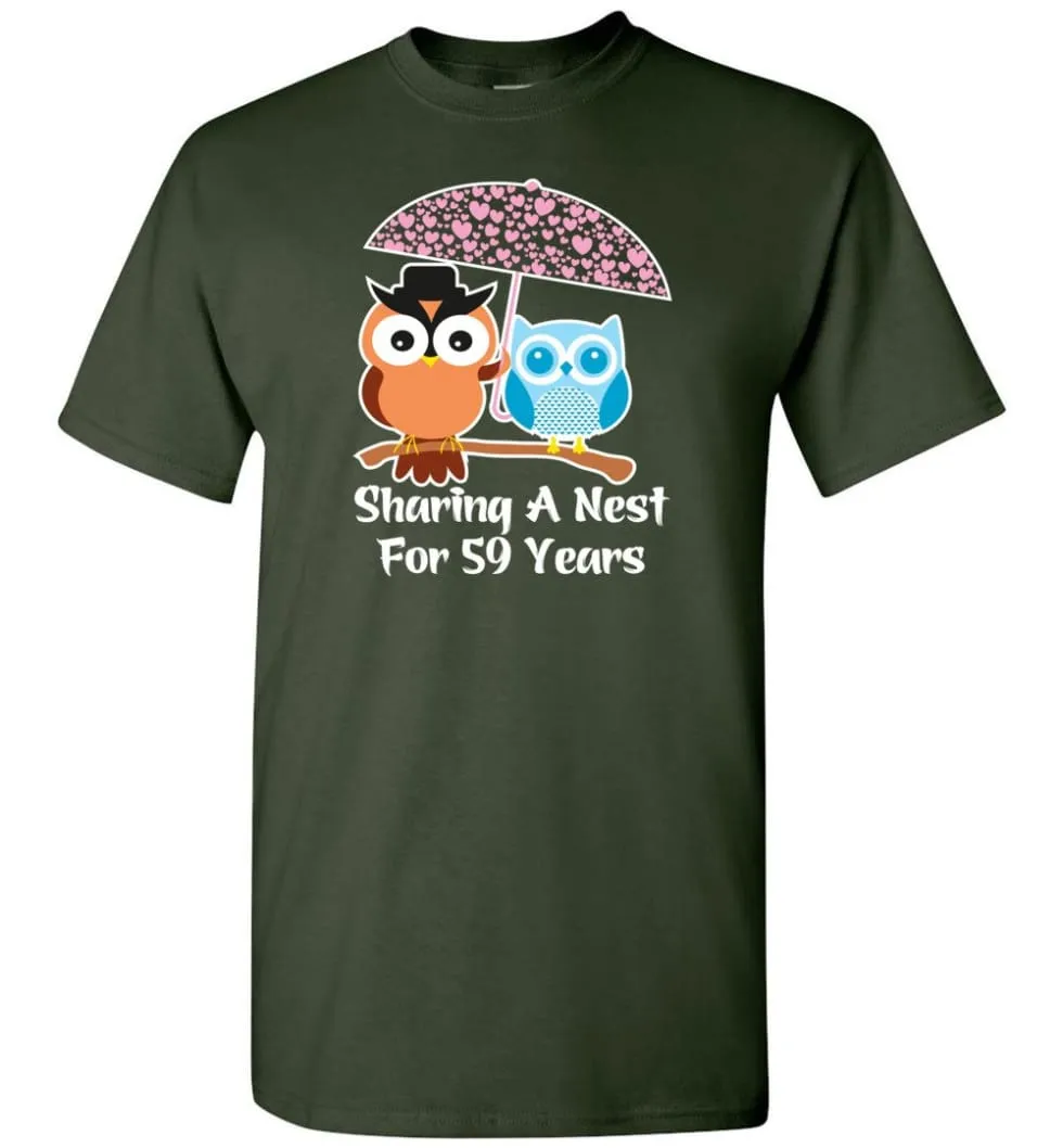 59 Years Wedding Anniversary Gifts Valentine's Day T-shirt