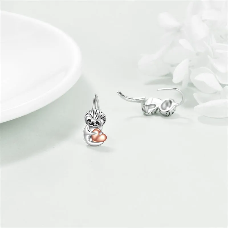 925 Sterling Silver Animal Leverback Earrings Cute Animal Jewelry Gifts for Women Girls