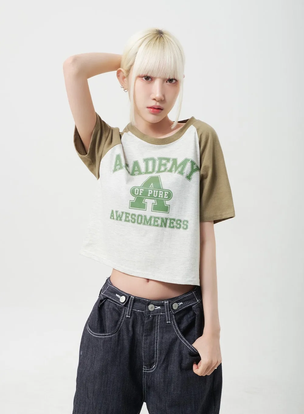 Academy Cropped Tee BY330