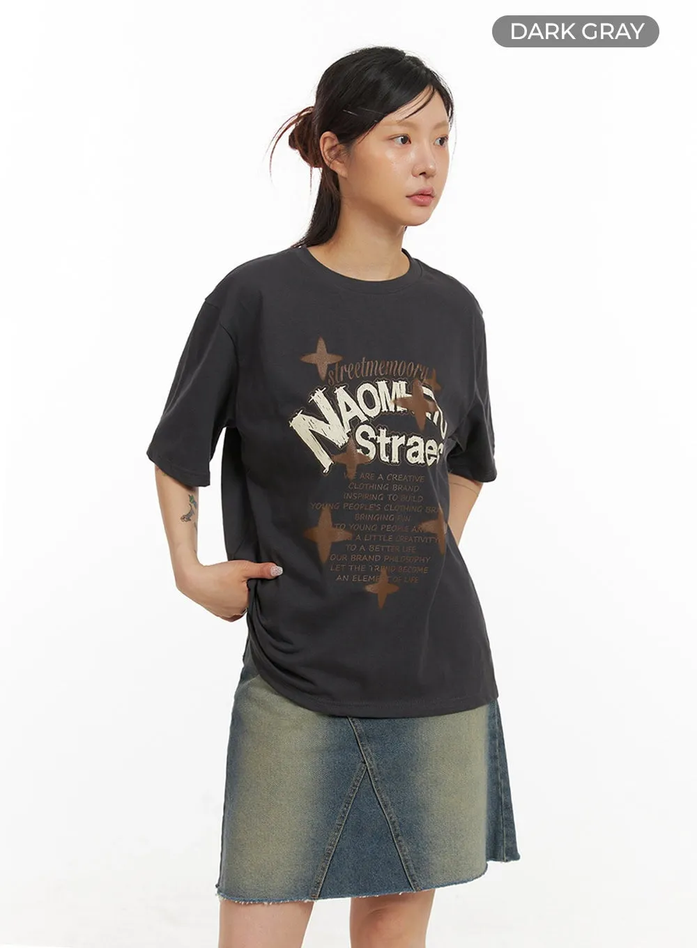 Acubi Oversized Graphic T-Shirt IY410