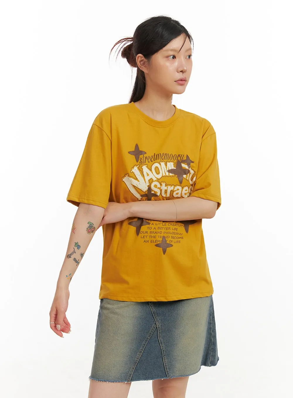 Acubi Oversized Graphic T-Shirt IY410