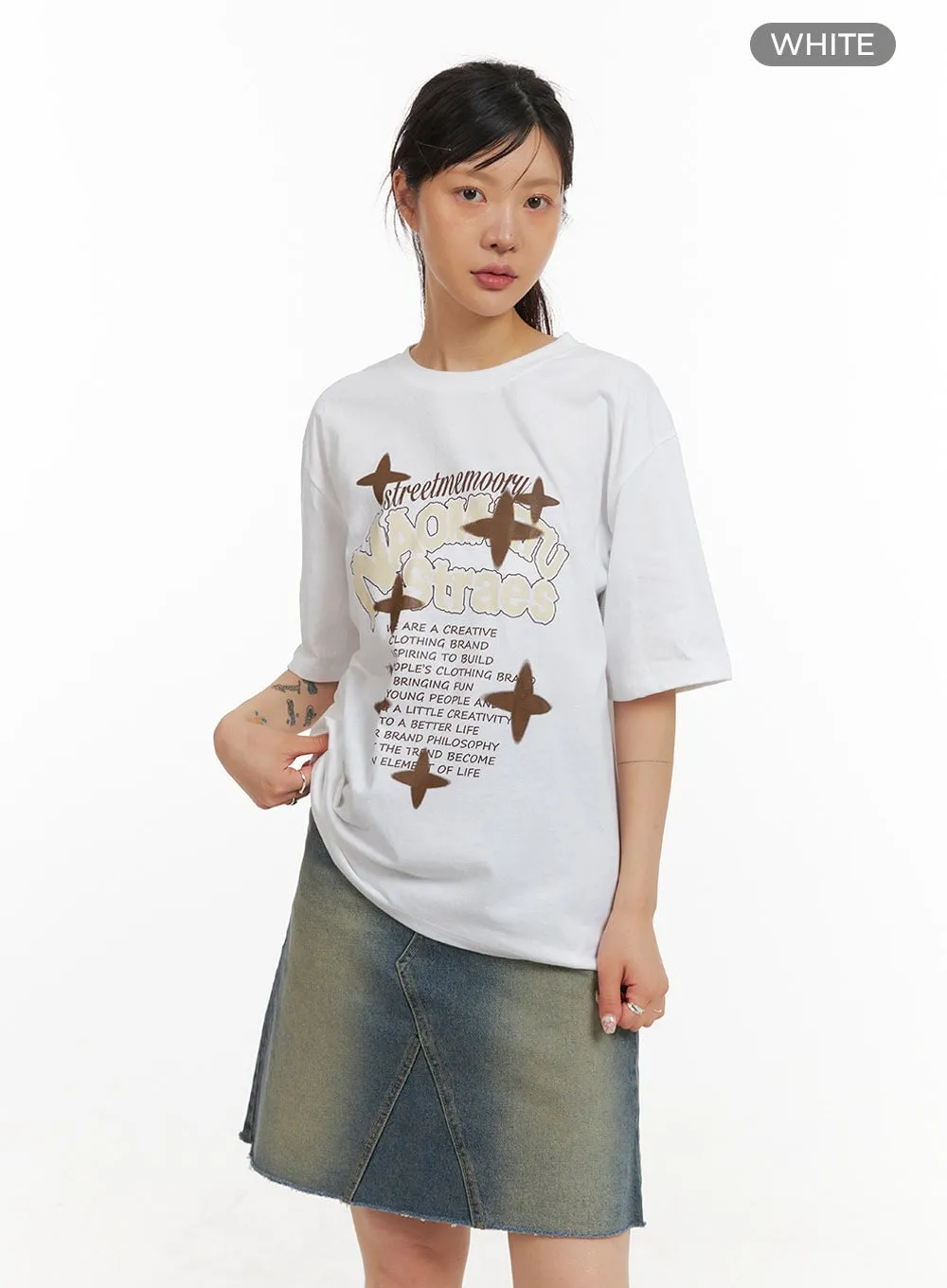 Acubi Oversized Graphic T-Shirt IY410