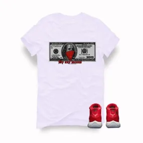 Air Jordan 11 Gym Red "Win Like '96" White T (By Any Means)