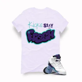 Air Jordan 5 Fresh Prince White T (Kicks Stay Fresh)