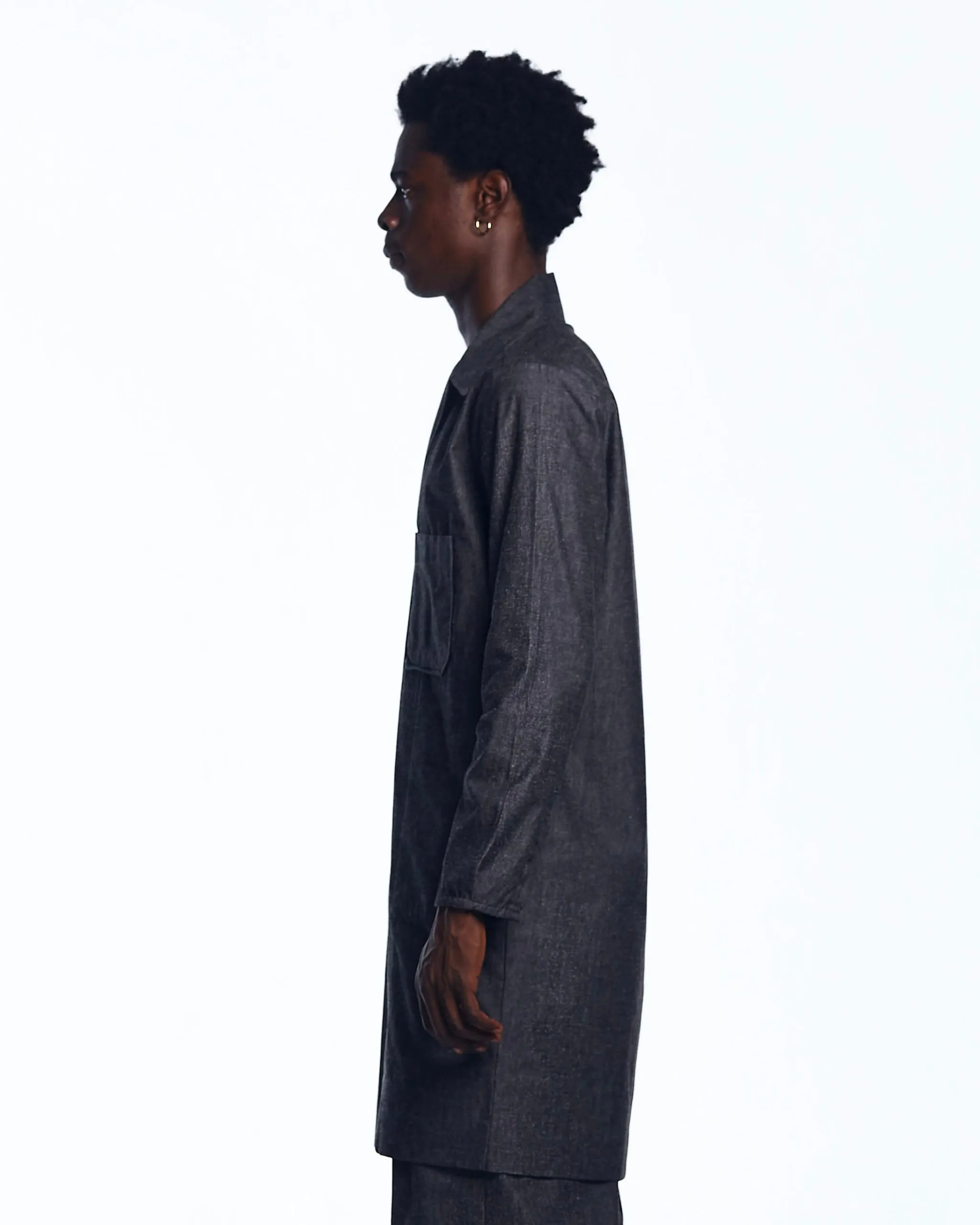 AJABENG Ebo Cotton Blend Lapel Kaftan