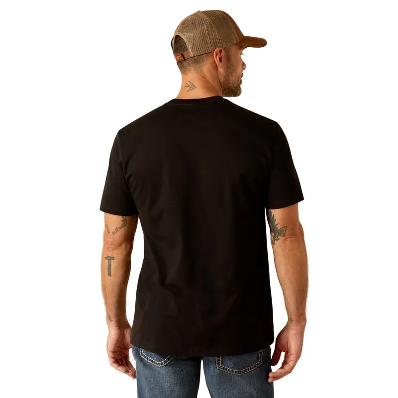 'Ariat' Men's Ariat 'Hexstatic' T-Shirt - Black