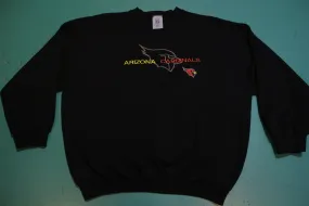 Arizona Cardinals Vintage Logo 7 USA Made 90's Black Sweatshirt