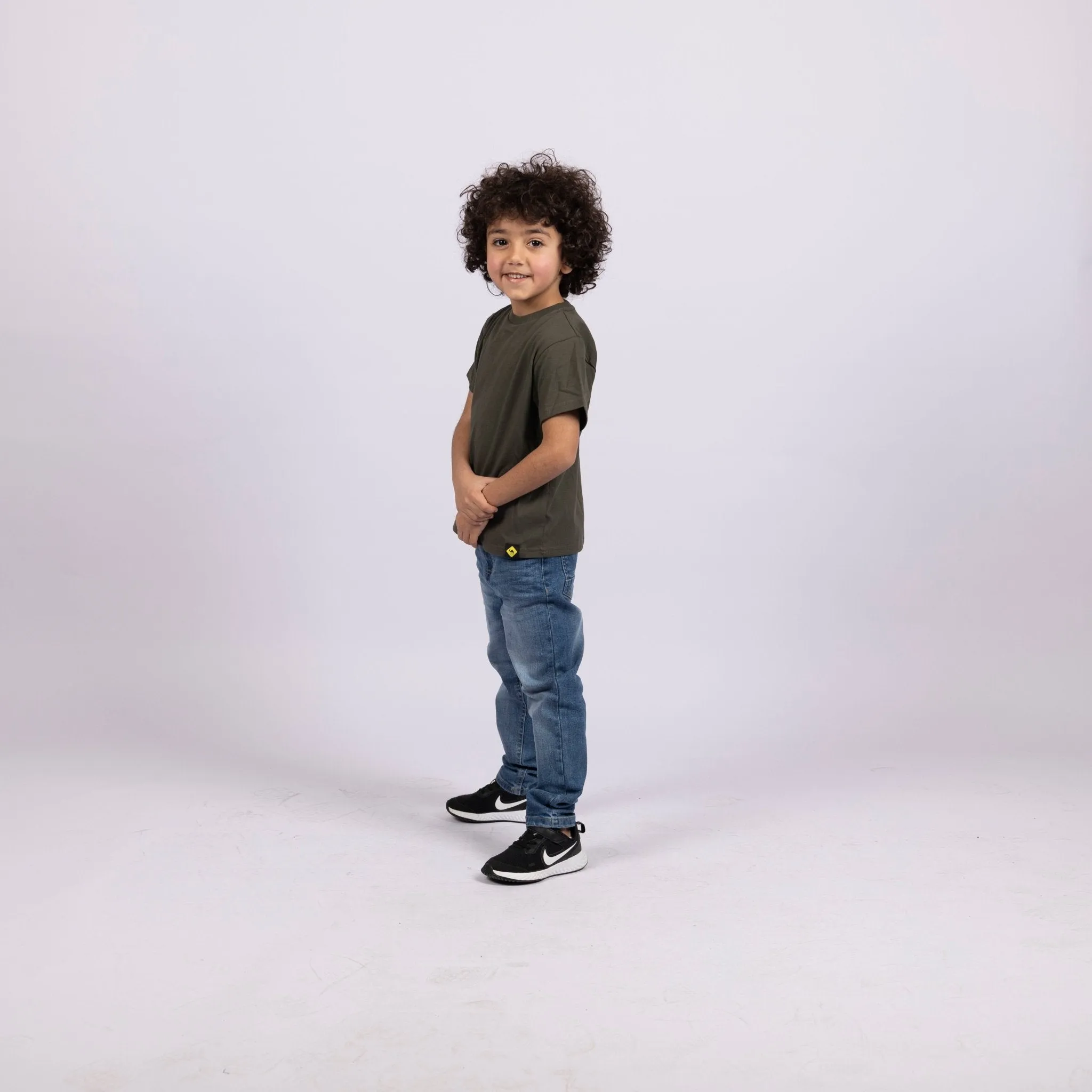 Army Green | Kid's Basic Cut T-shirt