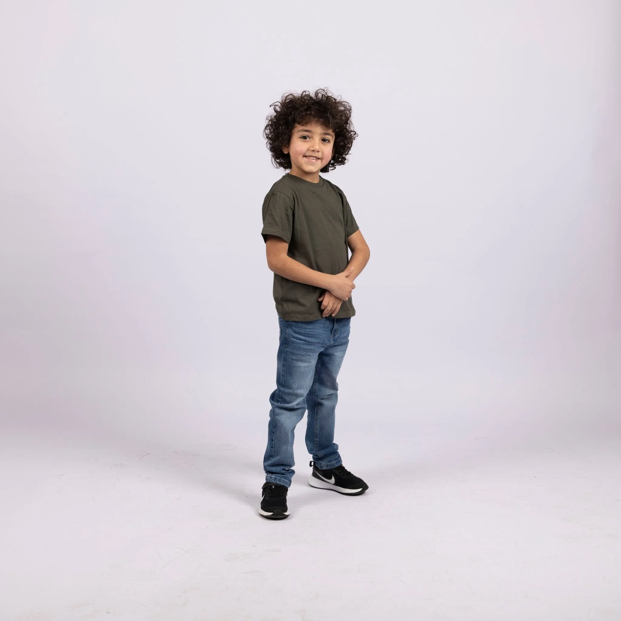 Army Green | Kid's Basic Cut T-shirt