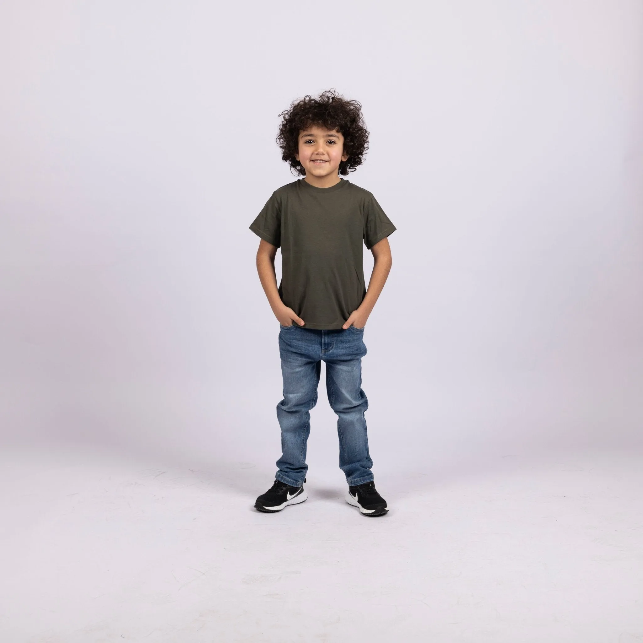 Army Green | Kid's Basic Cut T-shirt