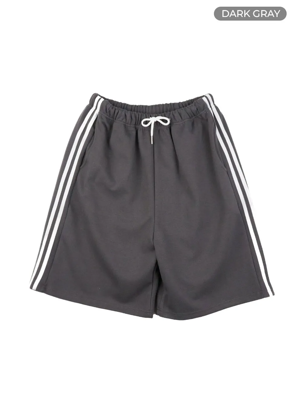 Banded Stripe Sweat Shorts IL419