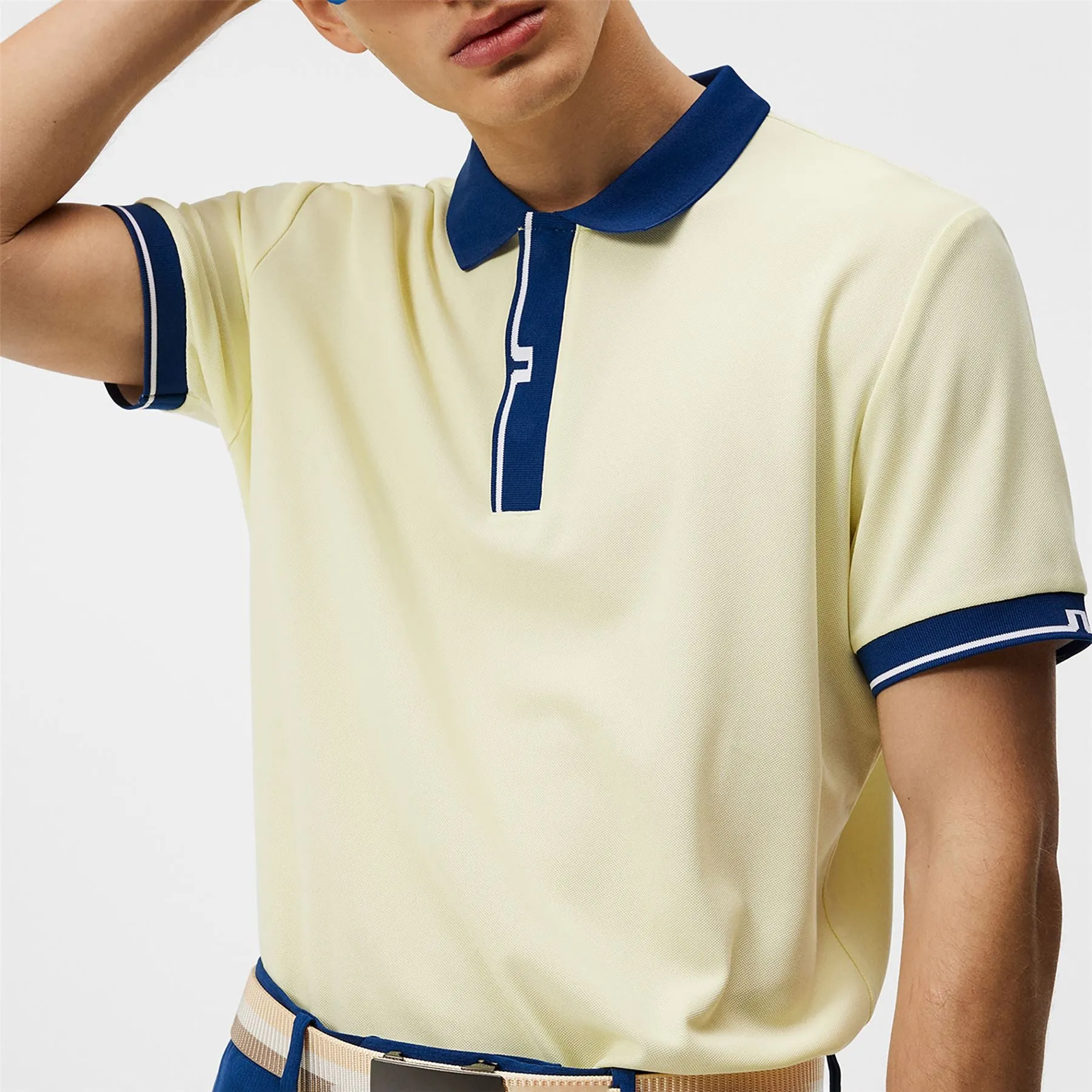 Bay Slim Fit Sport Pique Polo Wax Yellow - SS24