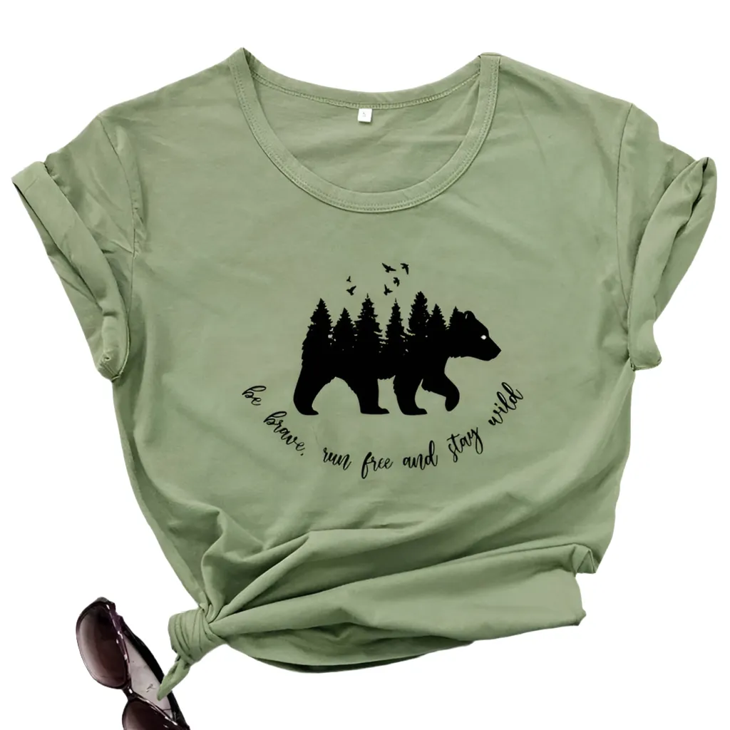 Be Brave, Run Free, and Stay Wild Women's T-shirt