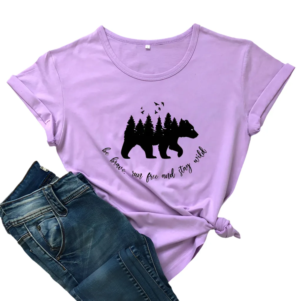 Be Brave, Run Free, and Stay Wild Women's T-shirt