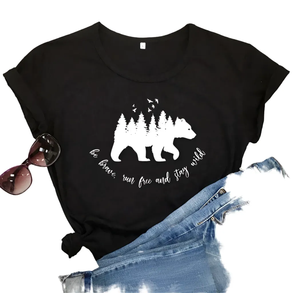 Be Brave, Run Free, and Stay Wild Women's T-shirt