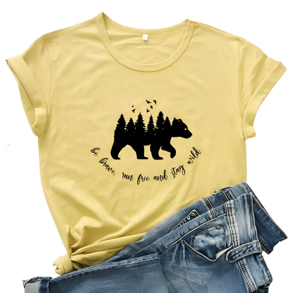 Be Brave, Run Free, and Stay Wild Women's T-shirt