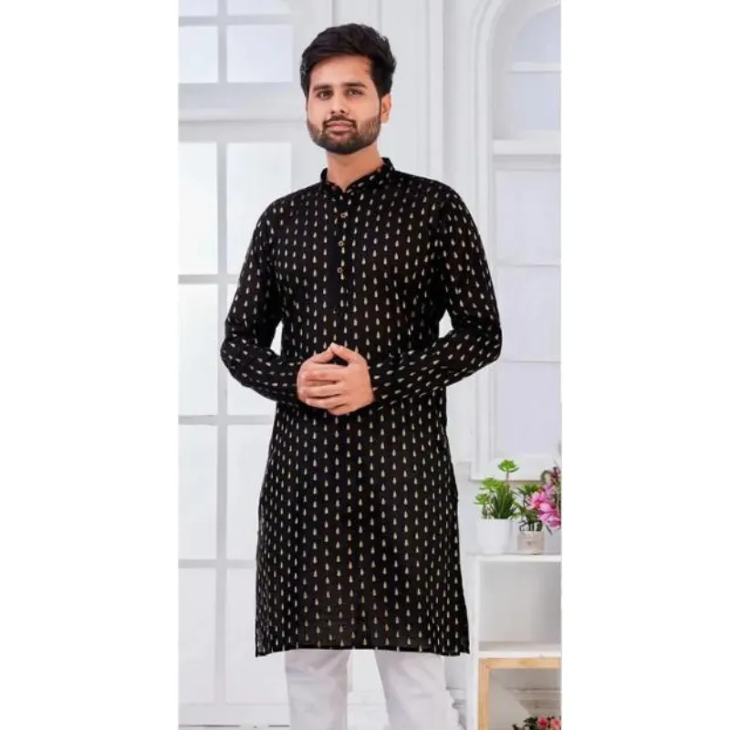 Beautiful Men's Traditional Cotton Kurta.