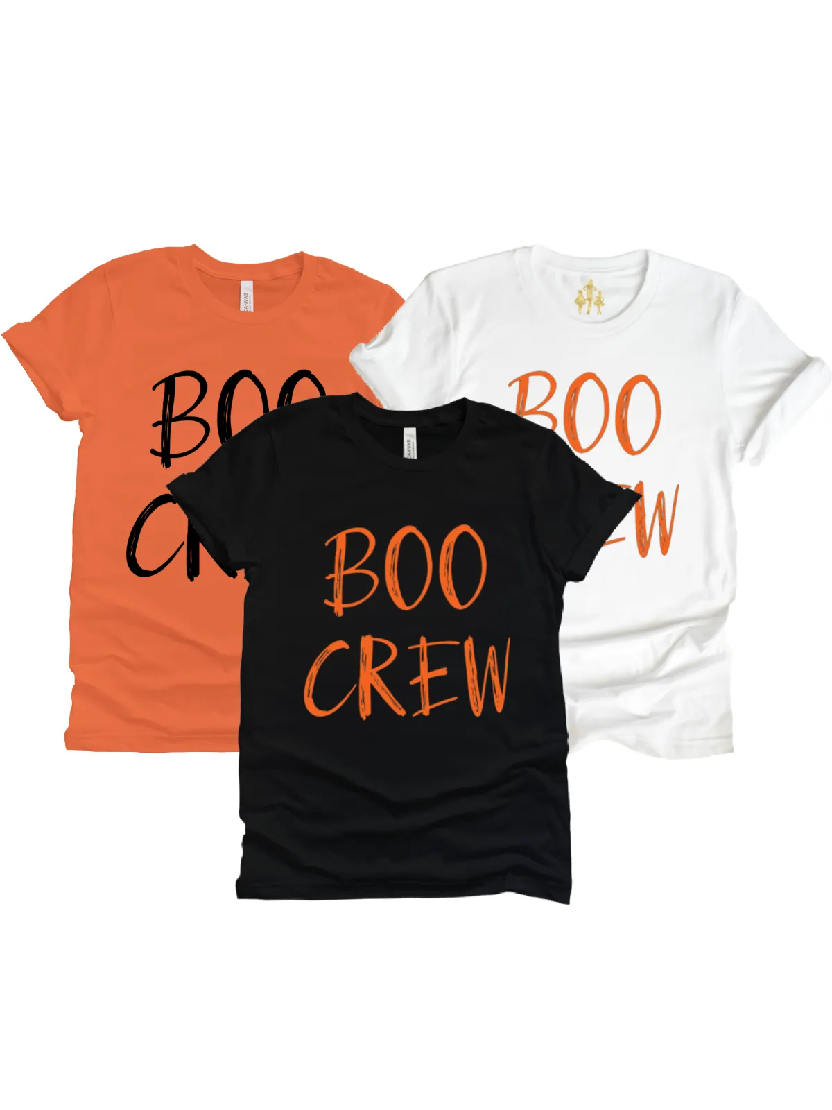 Boo Crew Adult Shirt - Black & Orange