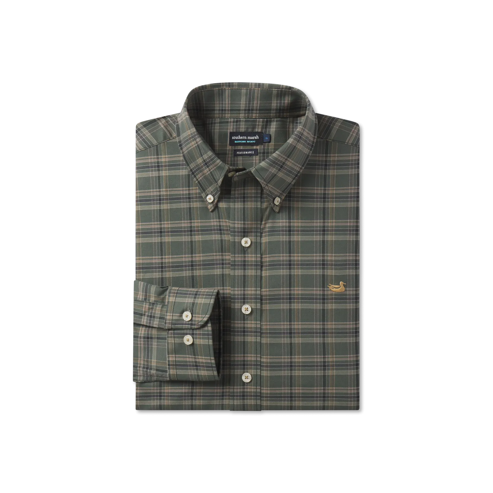 Bristol Performance Plaid Dress Shirt