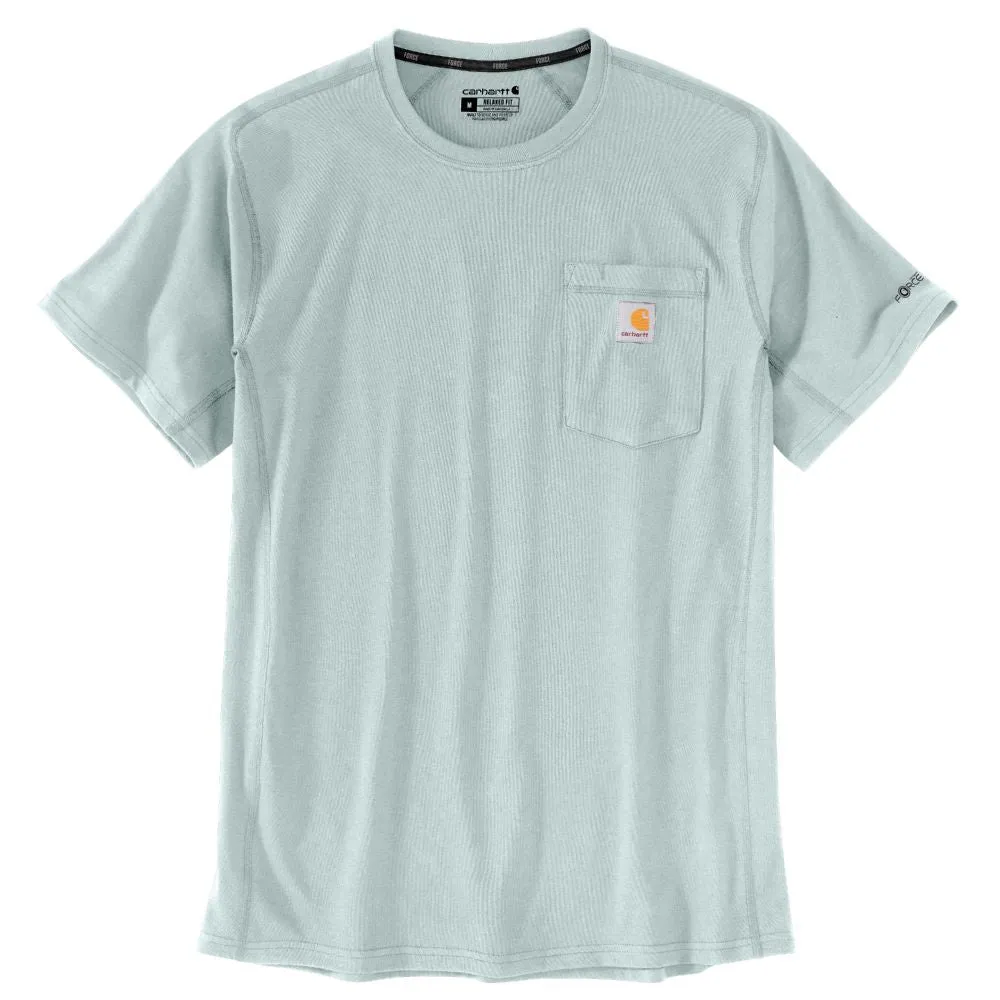 'Carhartt' Men's Force Relaxed Fit Midweight Pocket Tee - Dew Drop