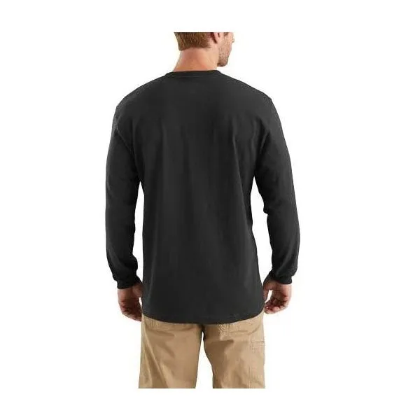 Carhartt Men's Loose Fit Heavyweight Logo Long-Sleeve Graphic T-Shirt