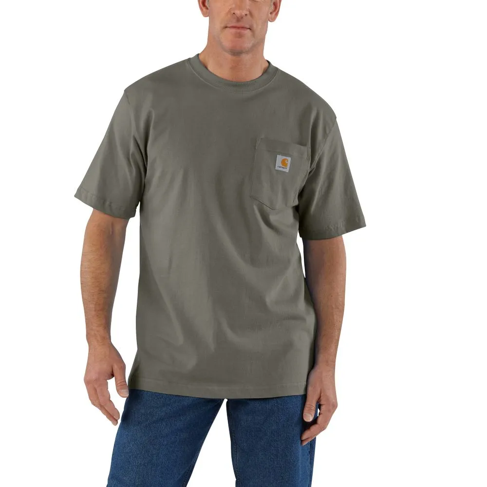 'Carhartt' Men's Loose Fit Heavyweight Pocket T-Shirt - Dusty Olive