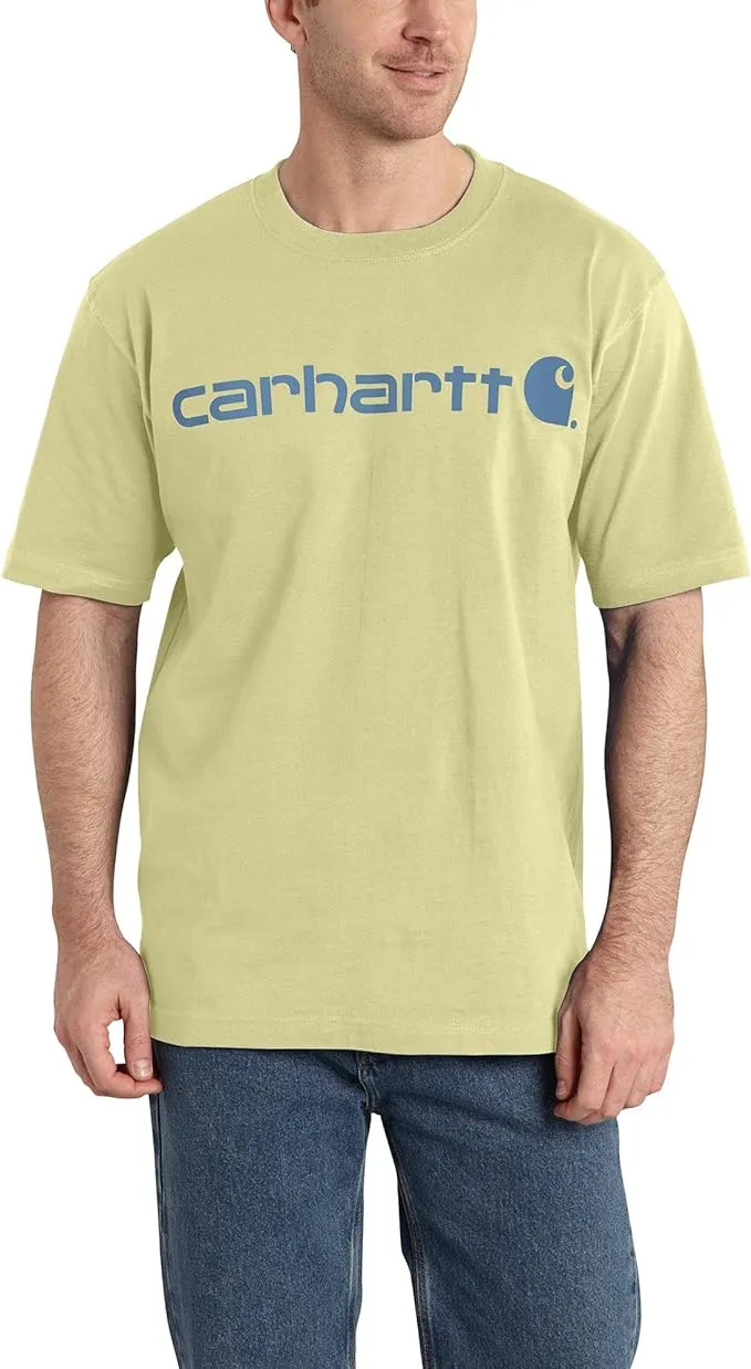 Carhartt Men's Loose Fit Heavyweight Short-Sleeve Logo Graphic T-Shirt