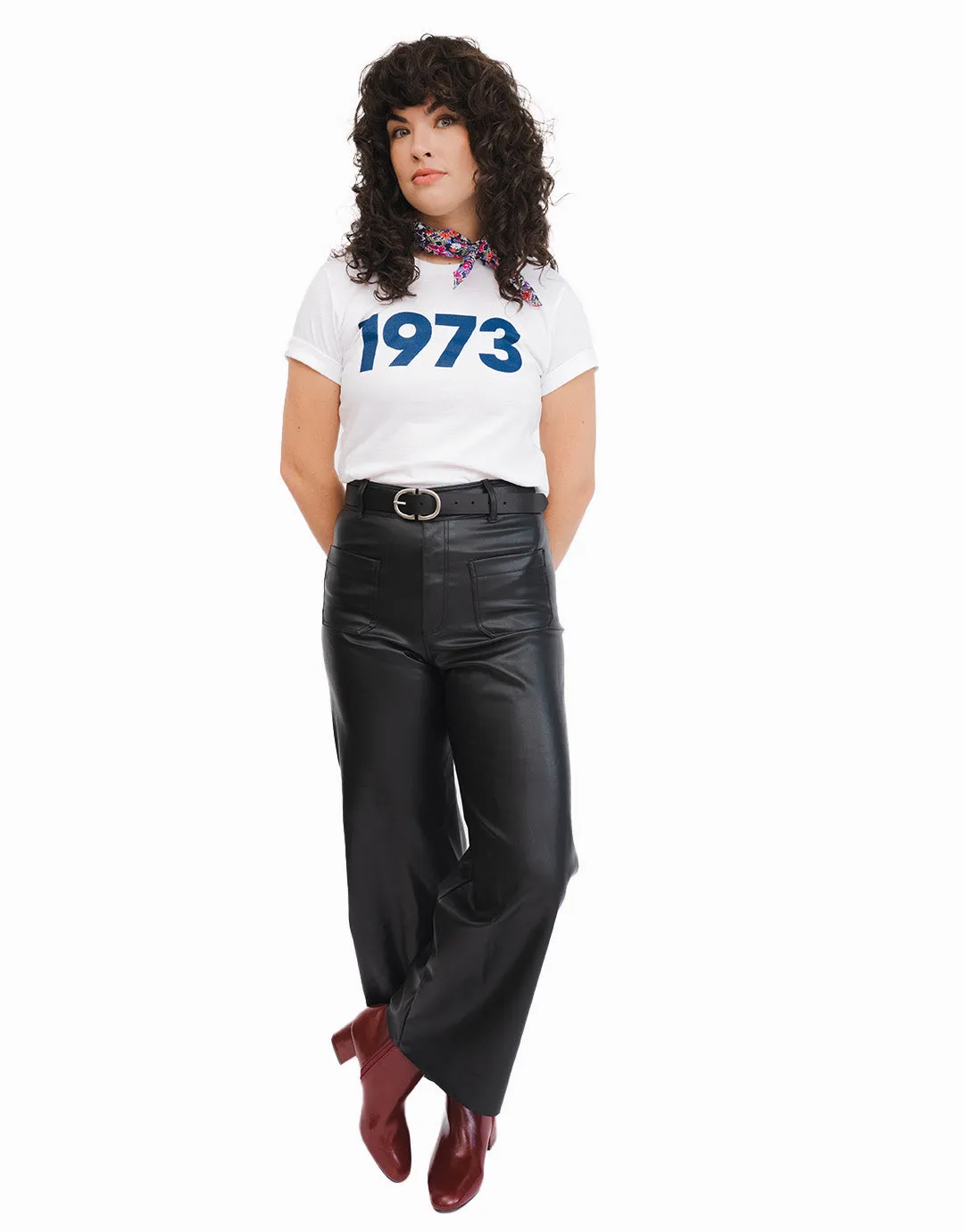 Classic 1973 Tee - White/Navy