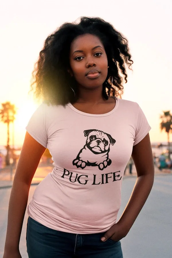 Classic Organic Shirt Women Frontdruck/Pug Life