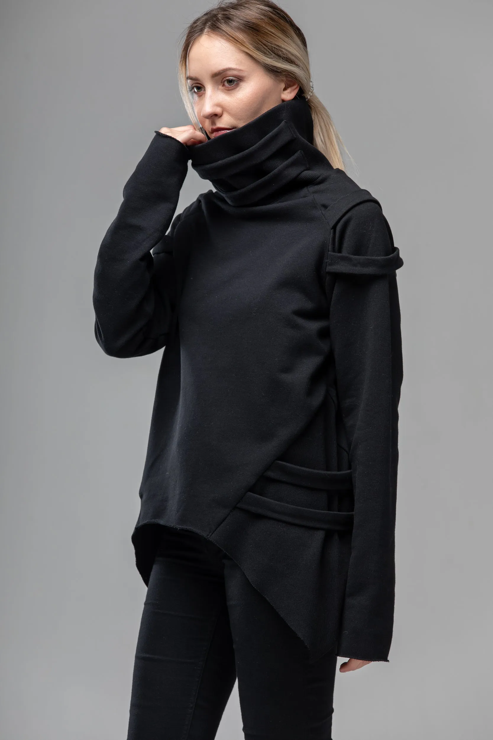 Cyberpunk Gothic Turtleneck Sweater