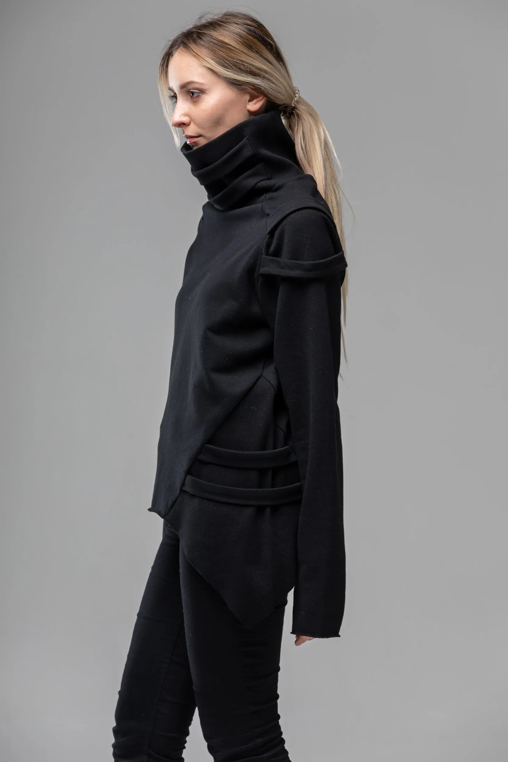 Cyberpunk Gothic Turtleneck Sweater