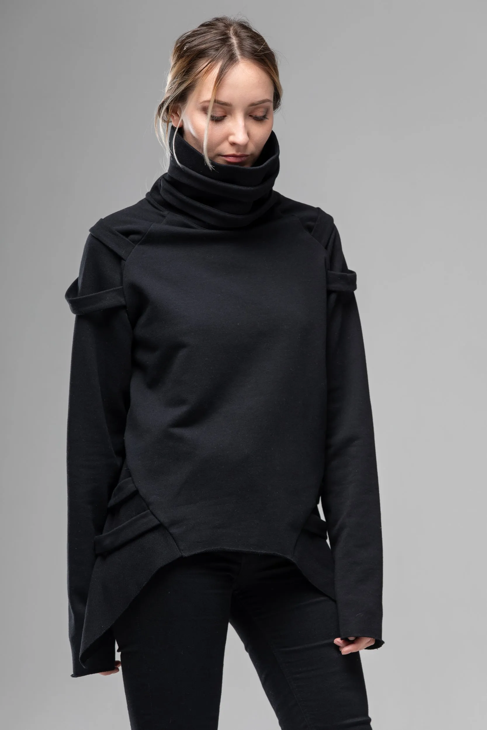 Cyberpunk Gothic Turtleneck Sweater