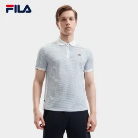 FILA CORE CROSS OVER MODERN HERITAGE Men Short Sleeve Polo in Gray