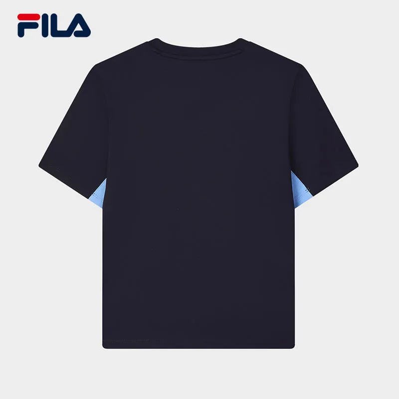 FILA CORE LIFESTYLE ORIGINALE FRENCH TENNIS CLUB Women Short Sleeve T-shirt (Blue / White)