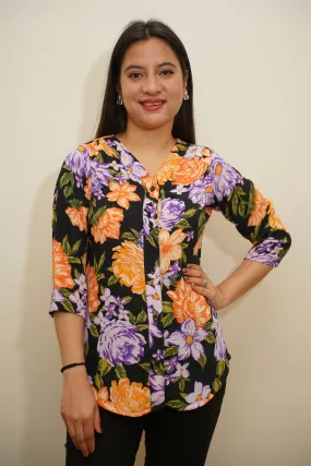 Floral Fiesta Printed Shirt