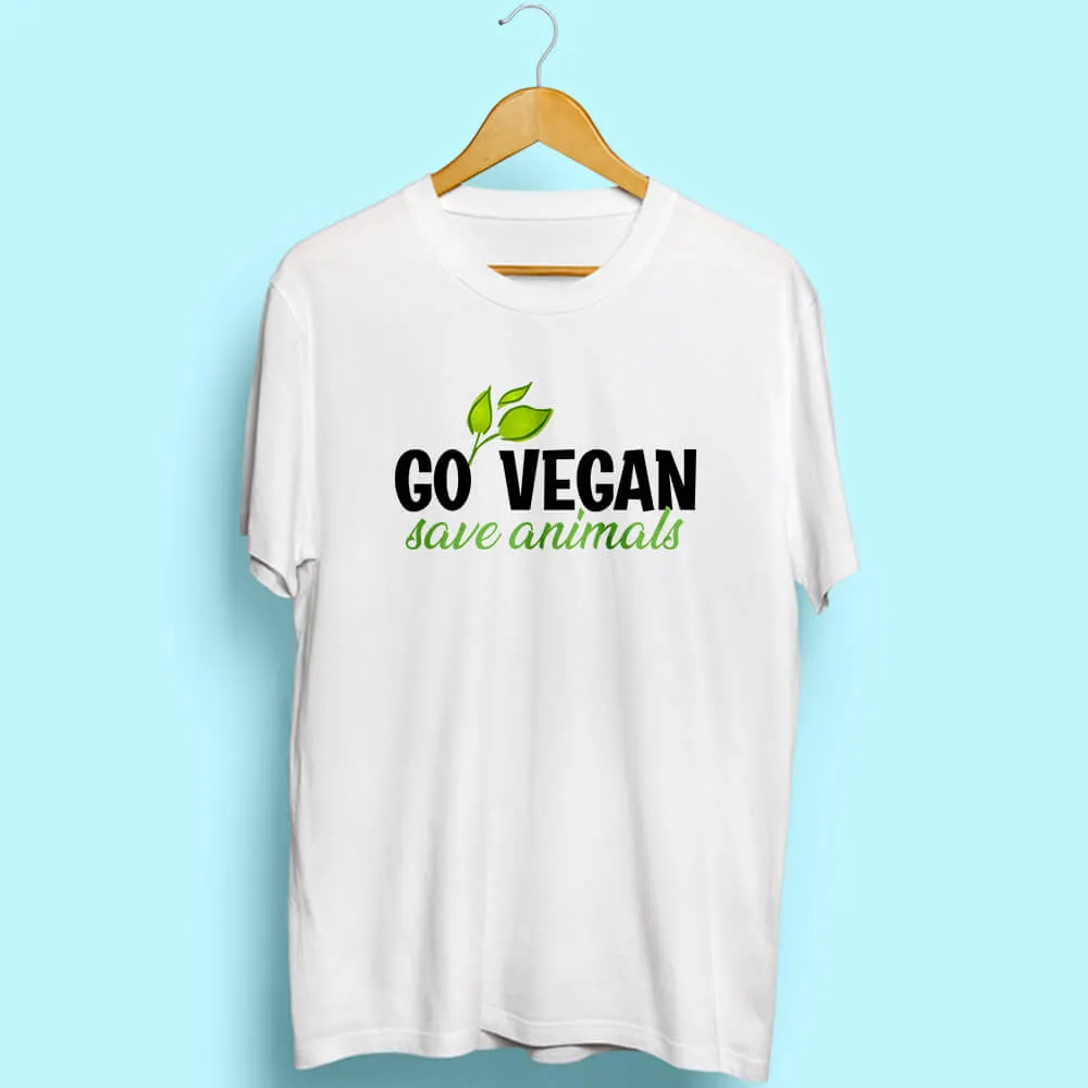 Go Vegan Half Sleeve T-Shirt