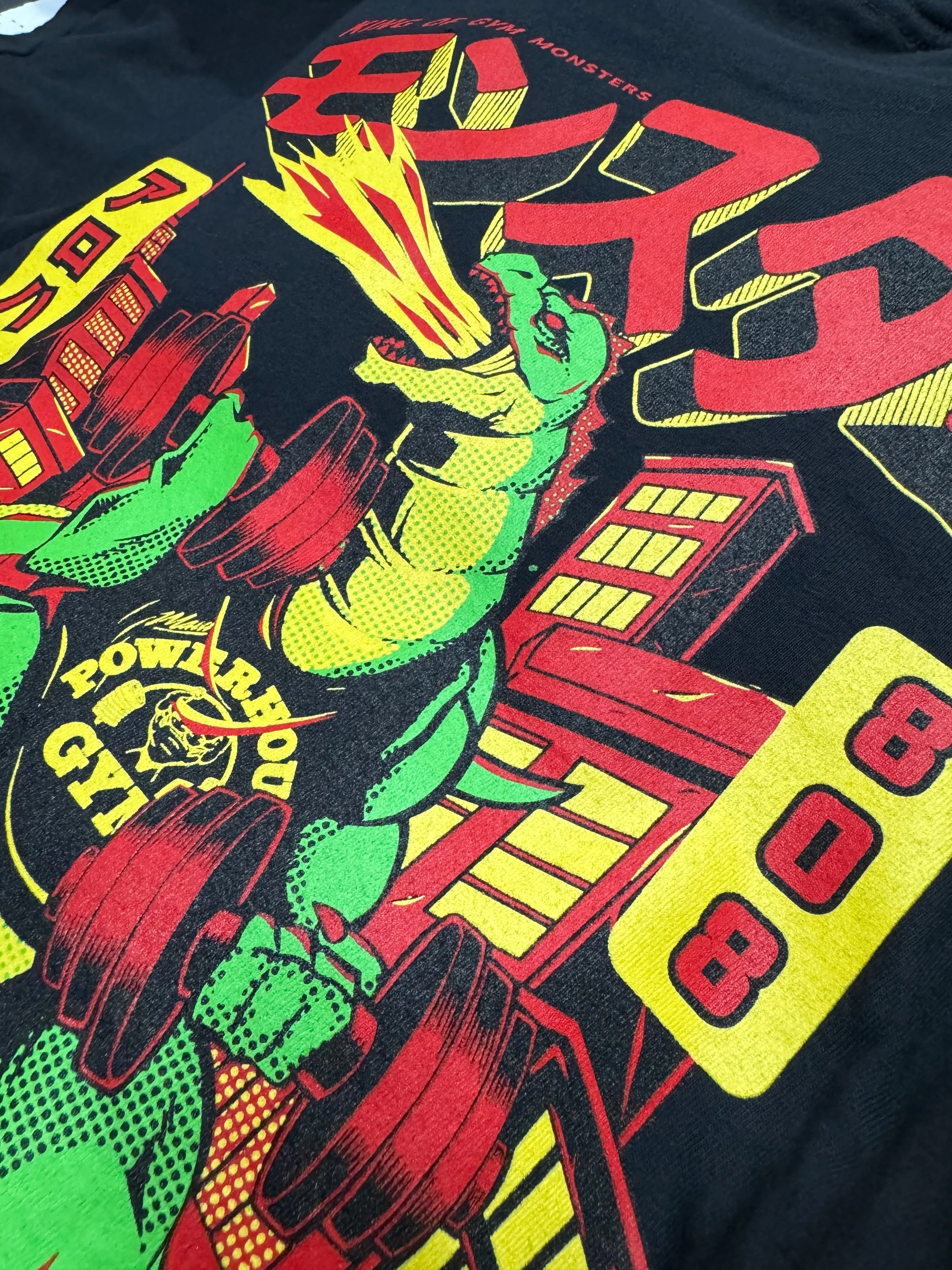 Godzilla 808: Red/Yellow/Green on Black, Active Fit