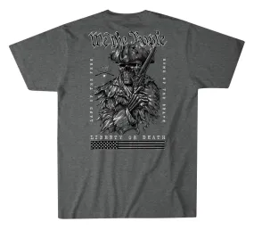 'Howitzer' Men's Patriot Sketch Short Sleeve Tee - Graphite Heather