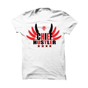 Jordan 5 Low Fire Red White T Shirt (Chief Hustler)