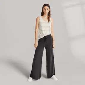 Knitted Wide-Leg Pants - Asphalt | Women's