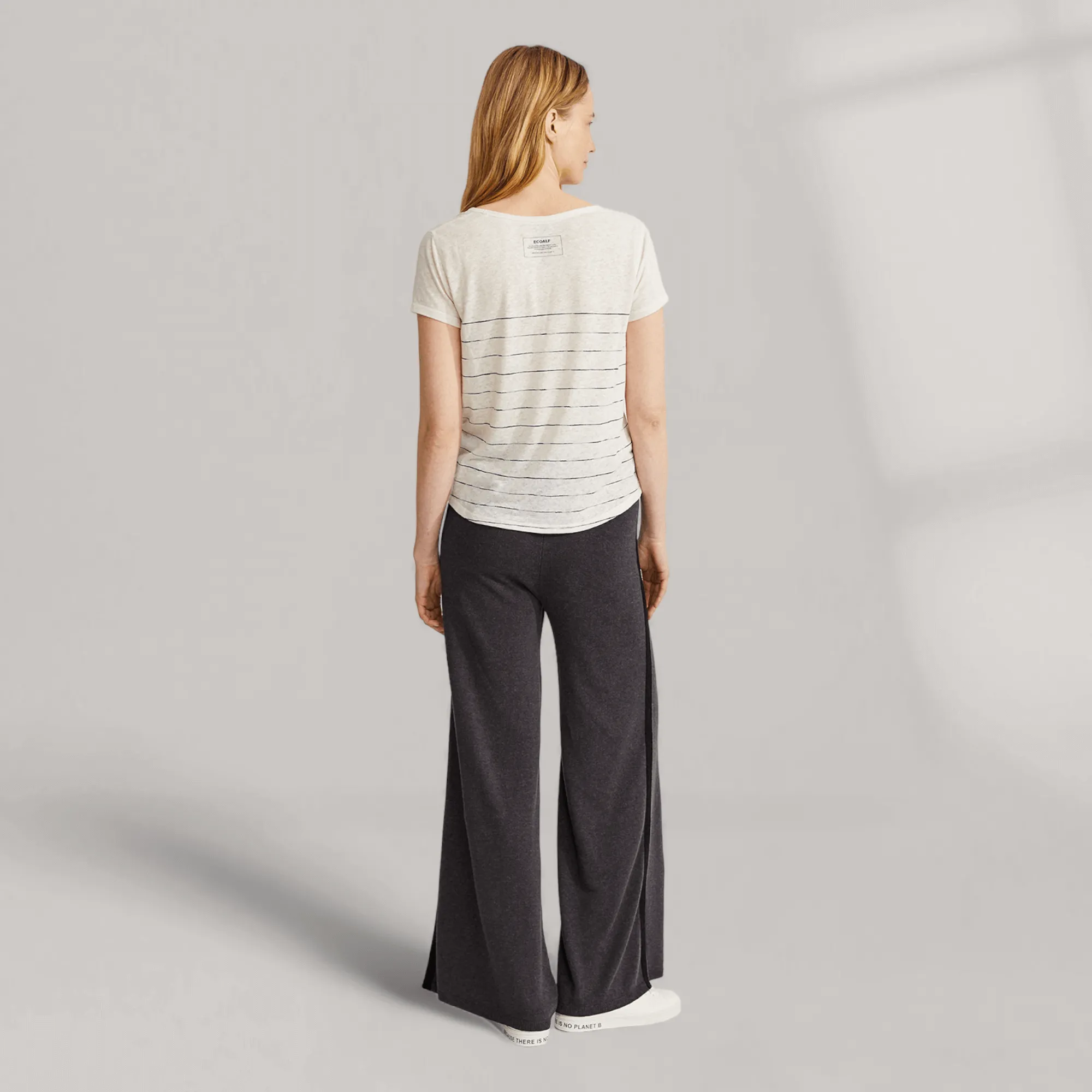 Knitted Wide-Leg Pants - Asphalt | Women's