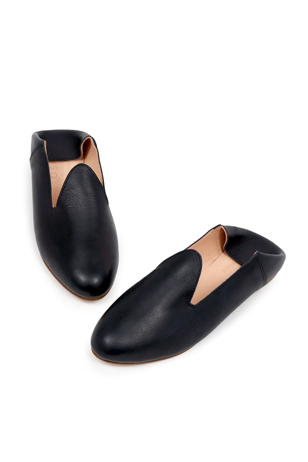 Leather Slide Loafer in Spazzolato